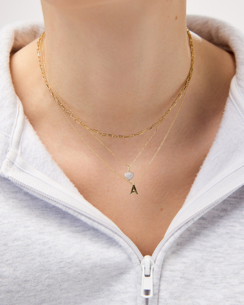 Shop Gold Initial Letter Necklace