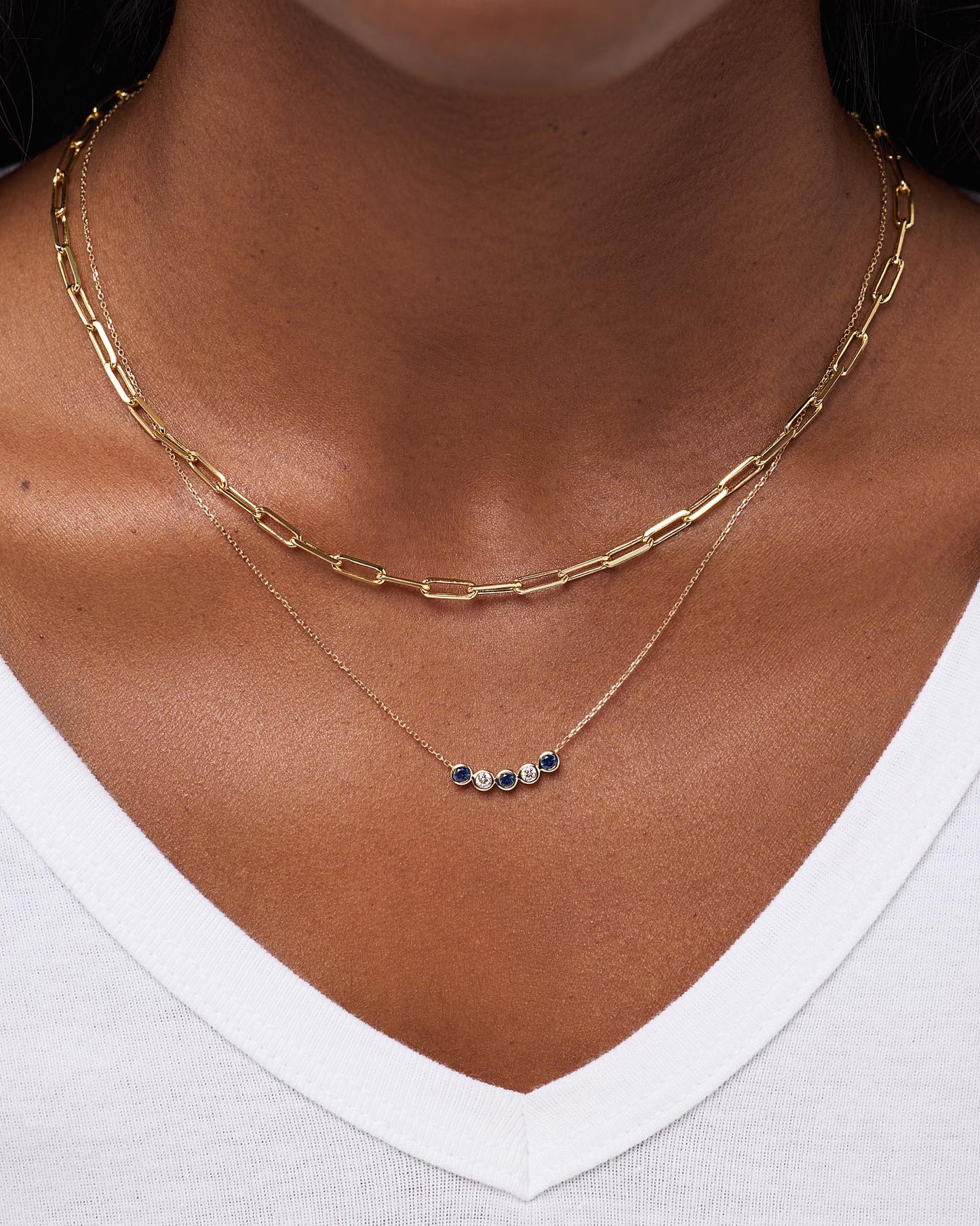Birthstone Necklace - 5 Stone Birthstone Necklace | Ana Luisa Jewelry