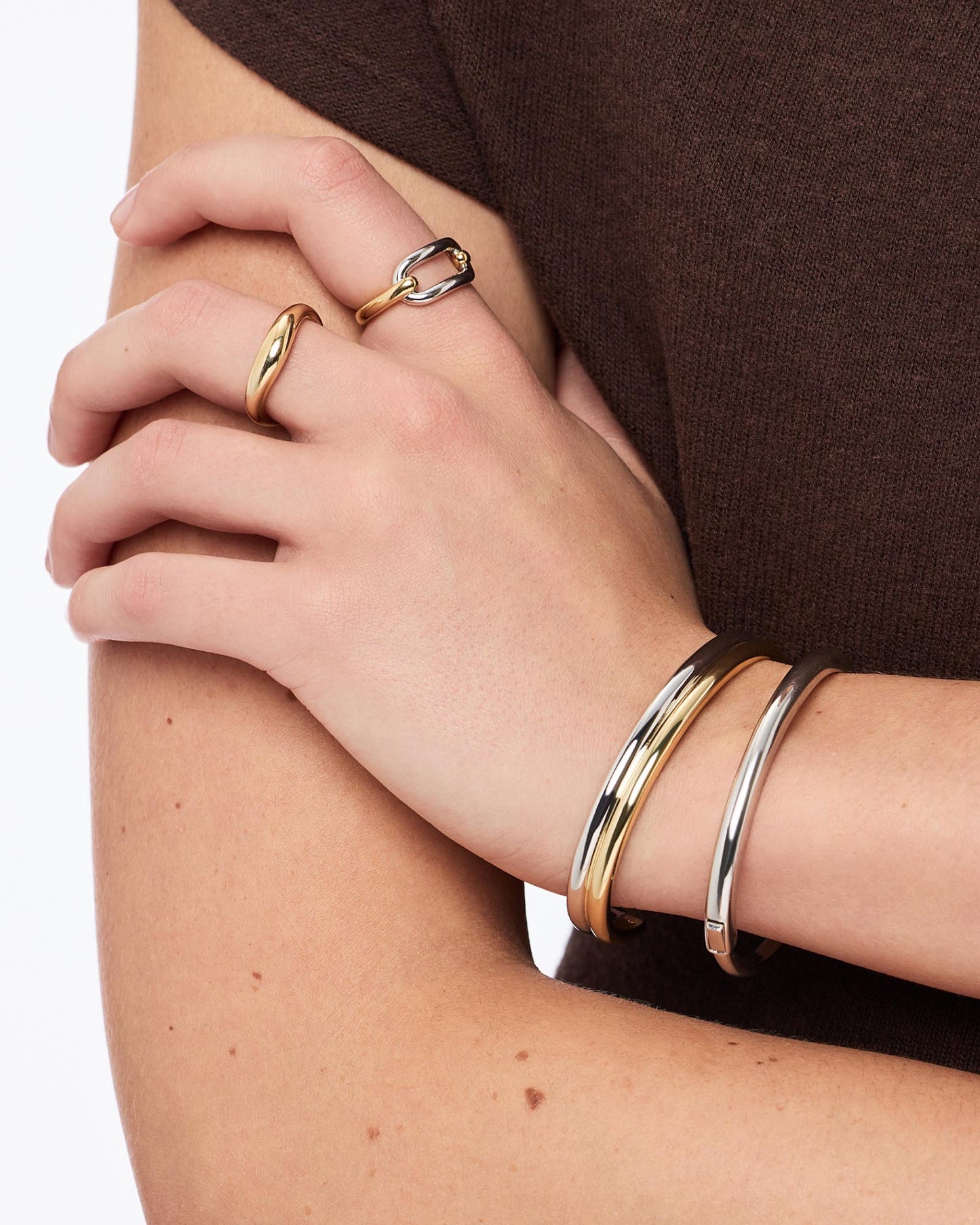 Cuff Bracelet - Arlo Double Two Tone