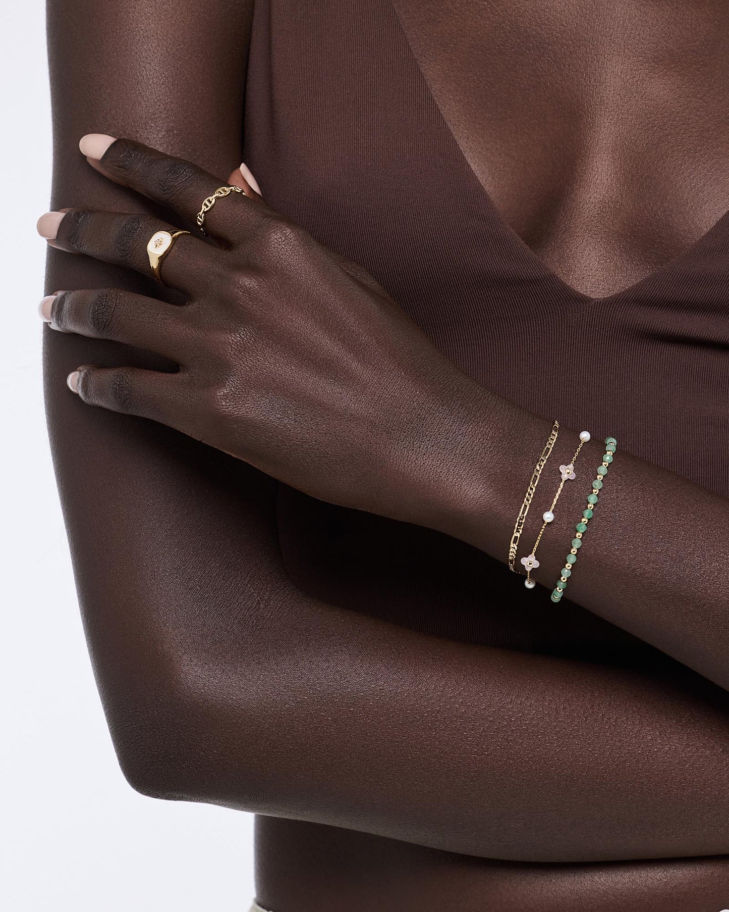 Flower Bracelet - Hannah Bracelet Rose Quartz | Ana Luisa Jewelry