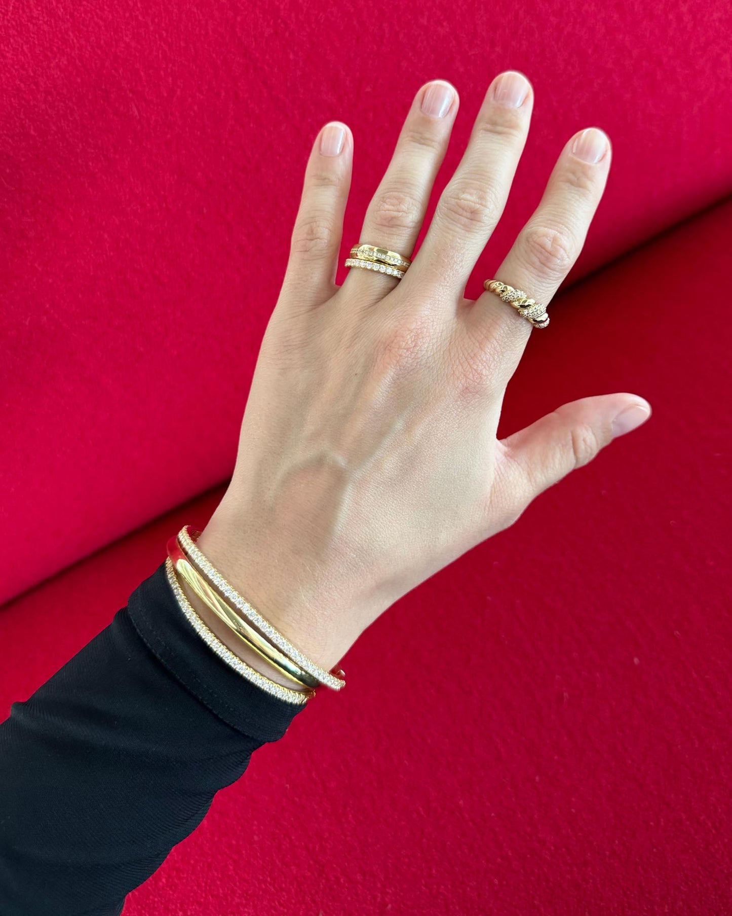 Gold Bangle Bracelet - Juliette | Ana Luisa Jewelry