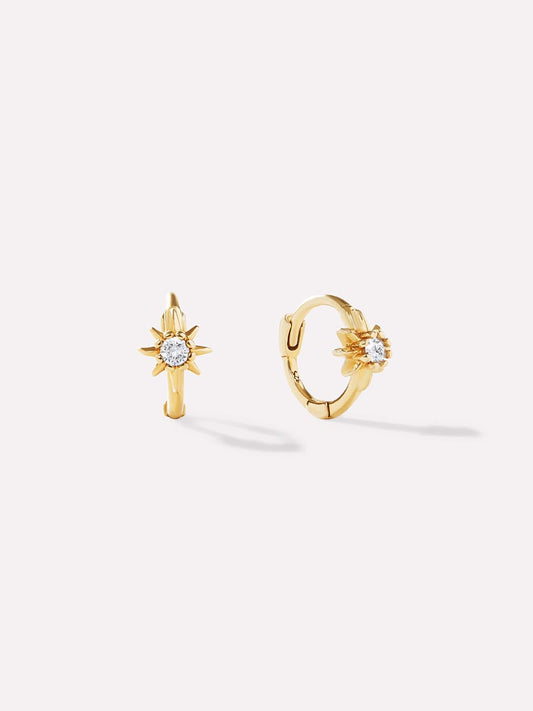 Sun Huggie Hoops - Elios | Ana Luisa Jewelry