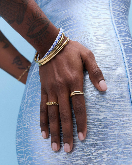 Cuff Bracelet - Arlo Marble Blue | Ana Luisa Jewelry