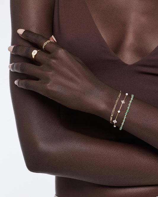 Flower Bracelet - Hannah Bracelet Rose Quartz | Ana Luisa Jewelry