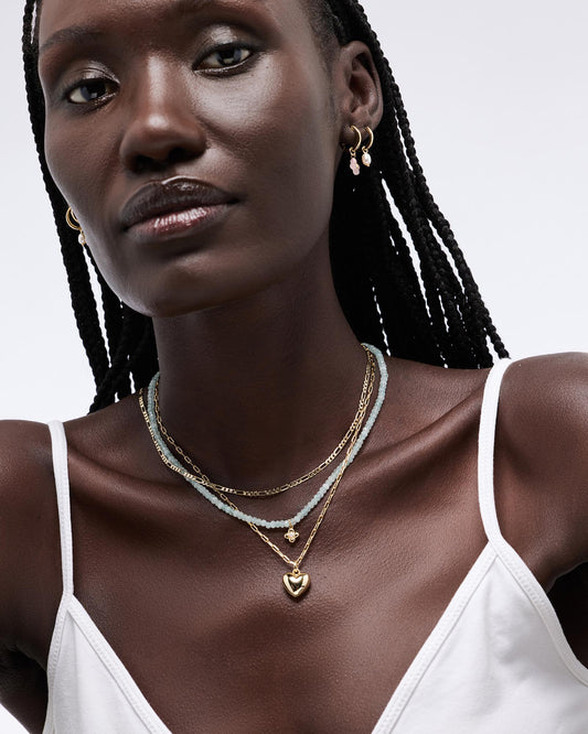Flower Earrings - Liora Hoops Rose Quartz | Ana Luisa Jewelry