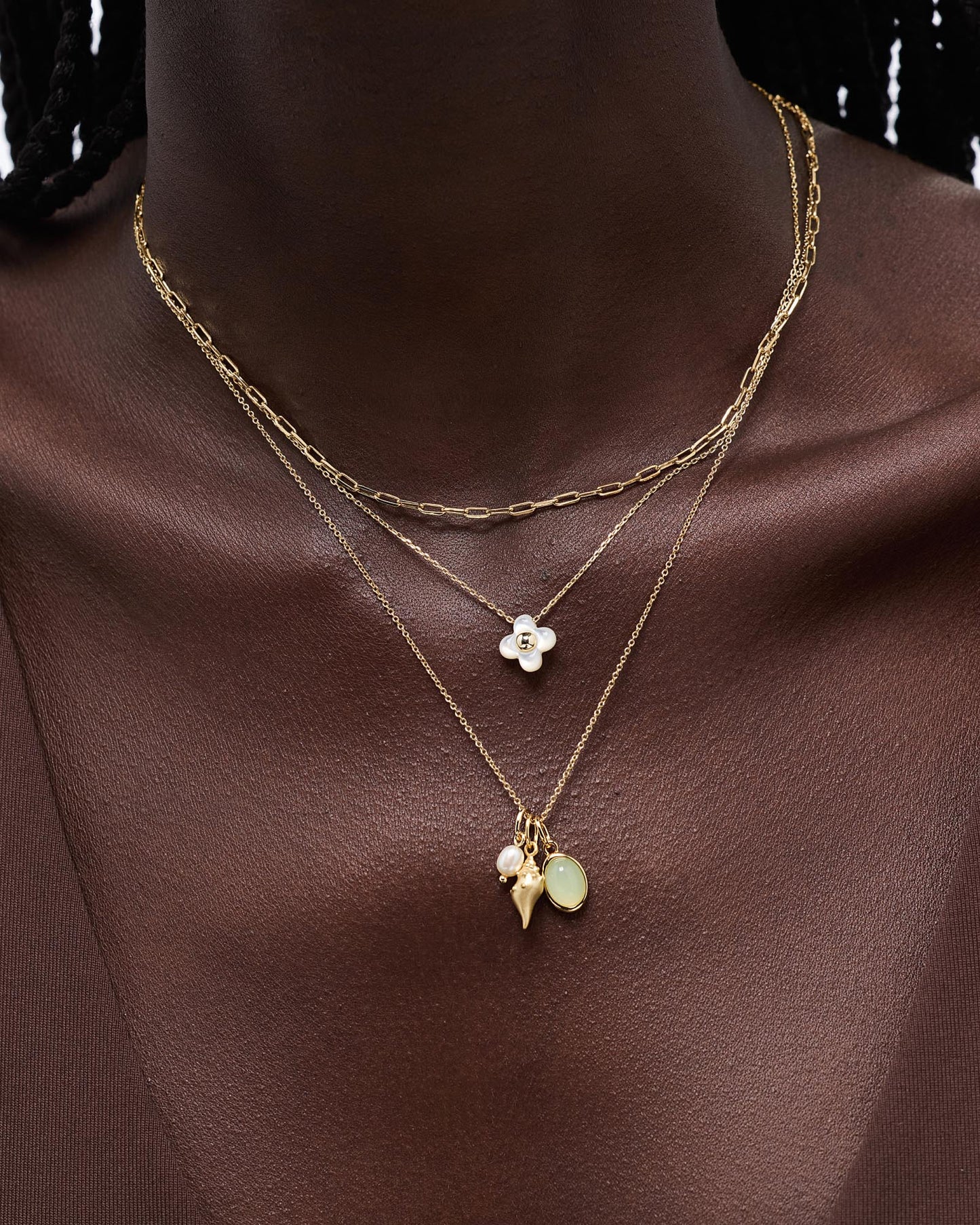 Flower Necklace - Liora Pendant Mini Mother of Pearl | Ana Luisa Jewelry