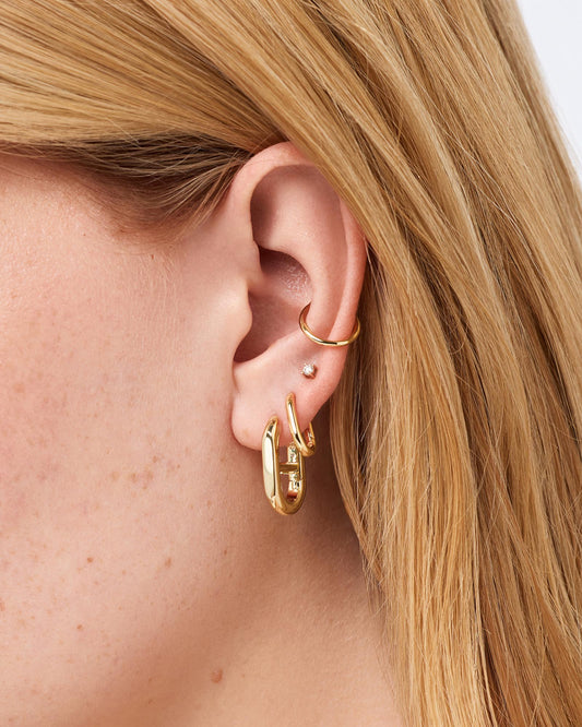 Statement Earrings - Eve Bar Hoops | Ana Luisa Jewelry