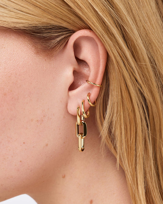 Statement Earrings - Eve Triple Link Hoops | Ana Luisa Jewelry
