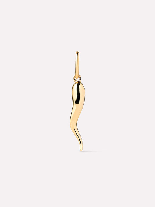Solid Yellow Gold - Italian Horn Charm | Ana Luisa Jewelry