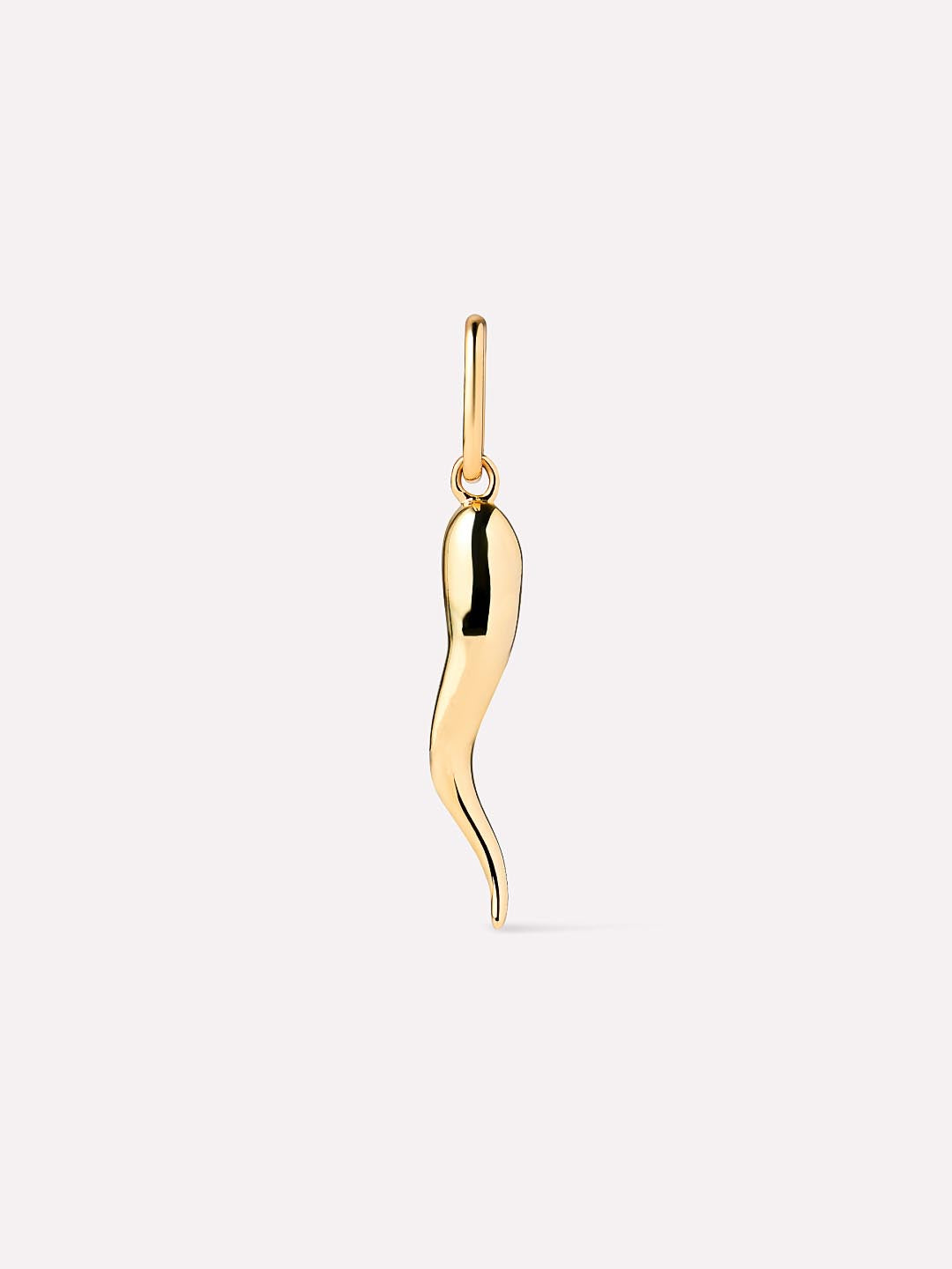 Solid Yellow Gold - Italian Horn Charm | Ana Luisa Jewelry