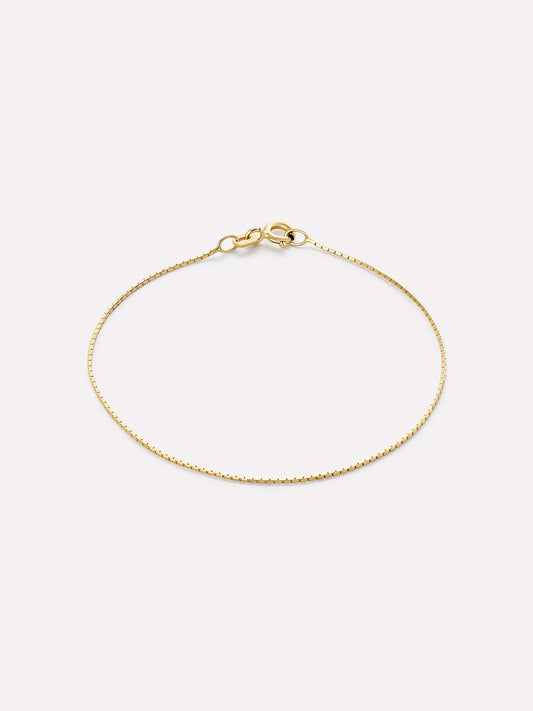 Solid Yellow Gold - Silk Chain Bracelet | Ana Luisa Jewelry