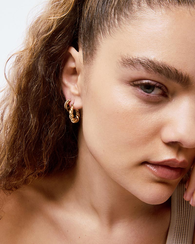 Twisted Hoop Earrings